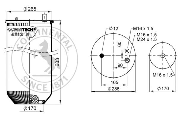 Suspensie pneumatică - CONTITECH AIR SPRING