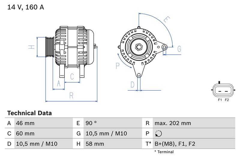 Alternator - BOSCH