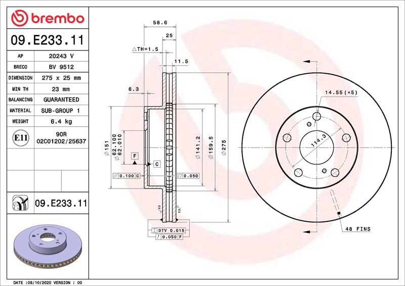 Disc de frana - BREMBO