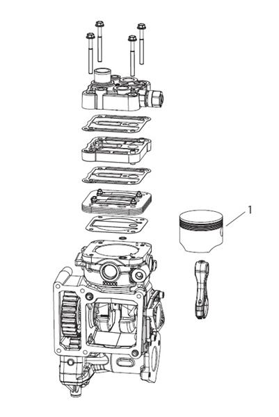 Kit de reparare a compresoarelor de aer comprimat - KNORR