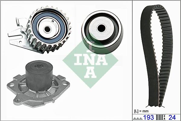 Set curea distributie cu pompa de apa - INA