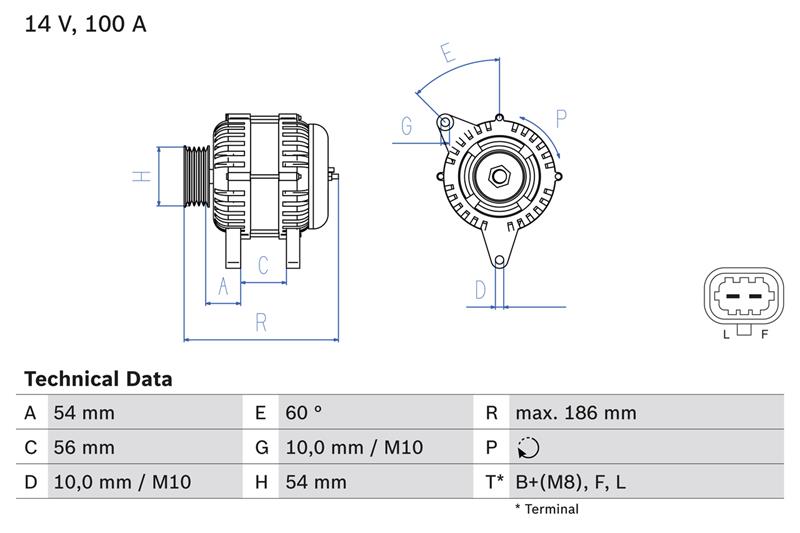 Alternator - BOSCH