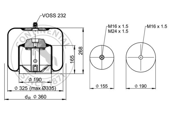 Suspensie pneumatică - CONTITECH AIR SPRING