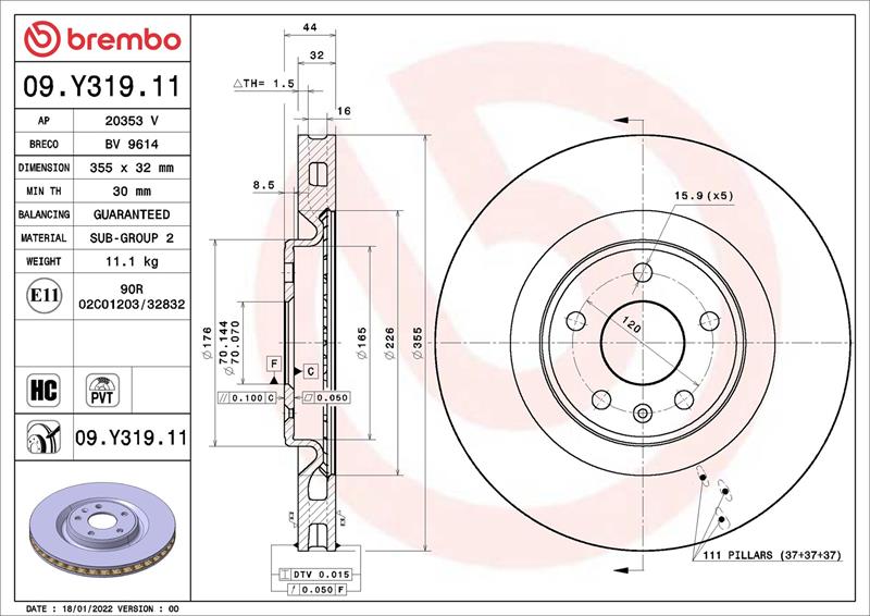 Disc de frana - BREMBO