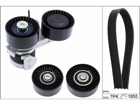 Set curea trapezoidale cu nervuri - INA