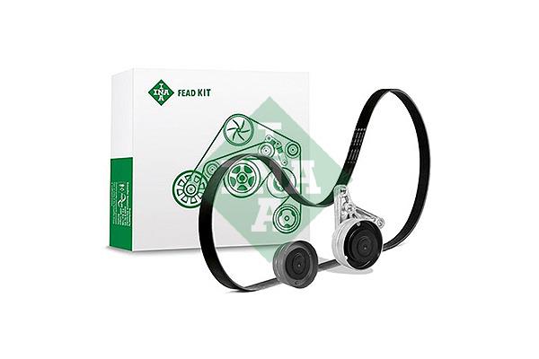 Set curea trapezoidale cu nervuri - INA