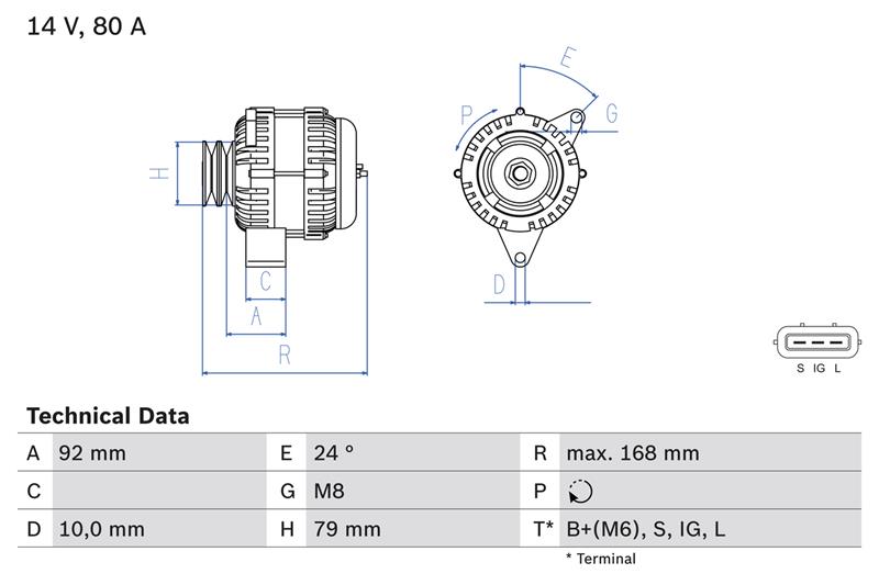 Alternator - BOSCH