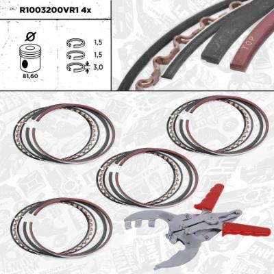 Kit de segmente piston - ET ENGINETEAM