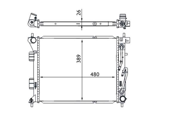 Radiator - MAHLE
