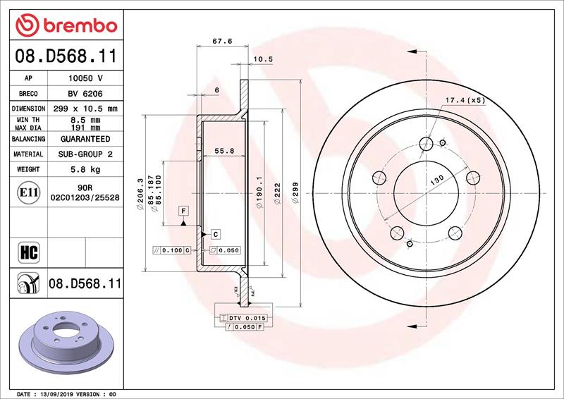 Disc de frana - BREMBO