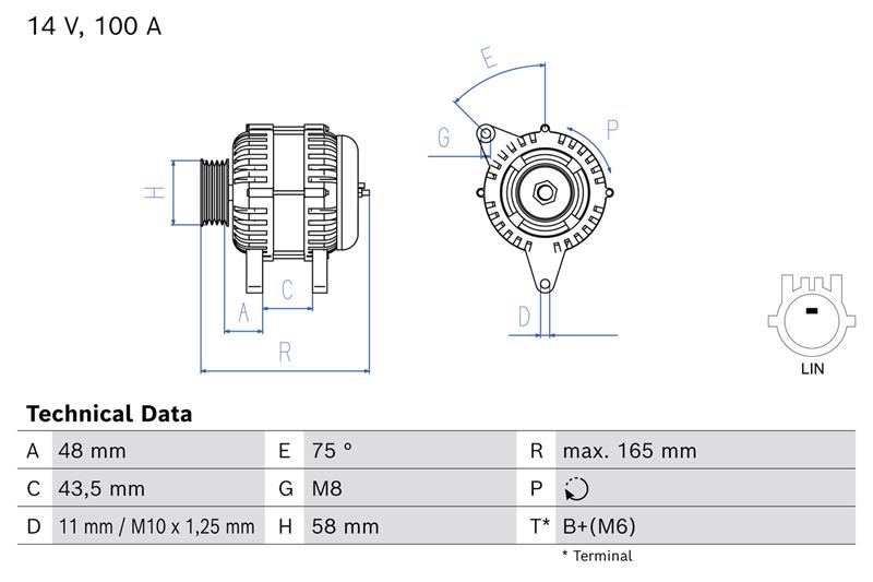 Alternator - BOSCH
