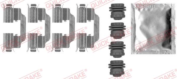 Set de accesorii plăcuțe de frână - QUICK BRAKE