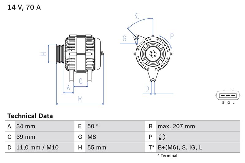 Alternator - BOSCH