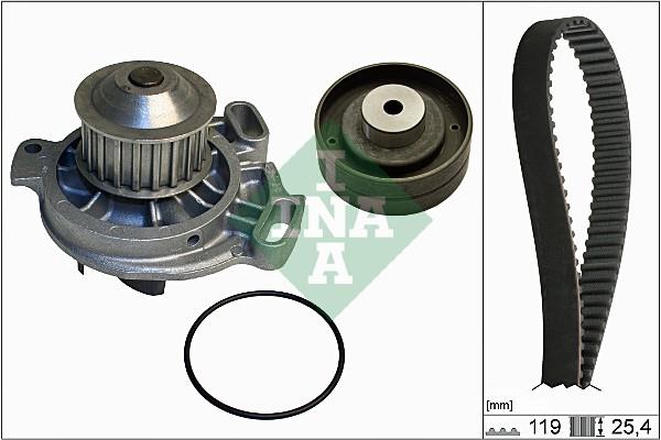 Set curea distributie cu pompa de apa - INA