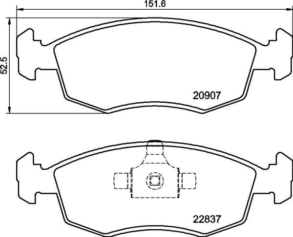 Placute de frana - BREMBO
