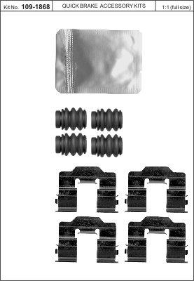 Set de accesorii plăcuțe de frână - QUICK BRAKE