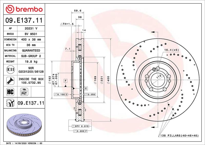 Disc de frana - BREMBO