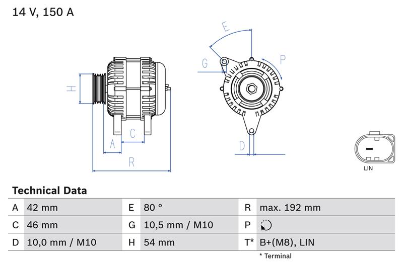 Alternator - BOSCH