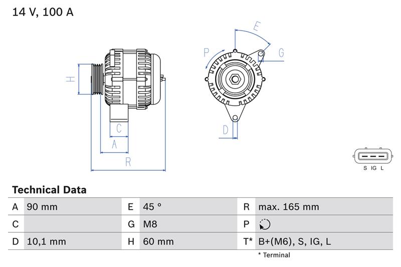Alternator - BOSCH