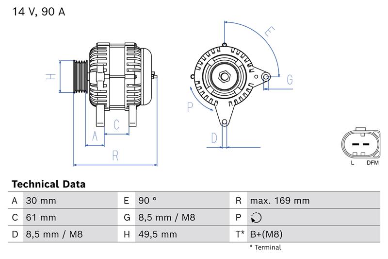 Alternator - BOSCH