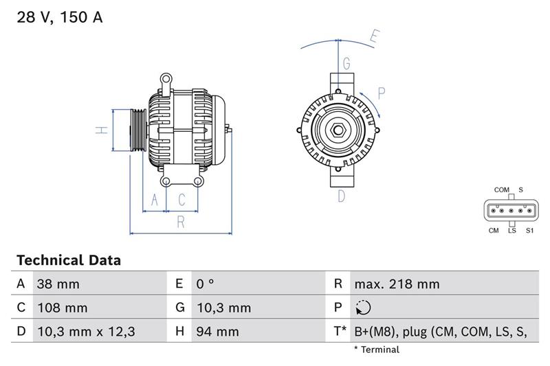 Alternator - BOSCH