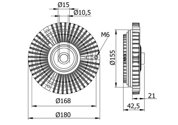 Ambreiaj ventilator - MAHLE