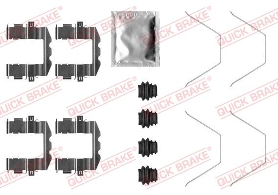 Set de accesorii plăcuțe de frână - QUICK BRAKE