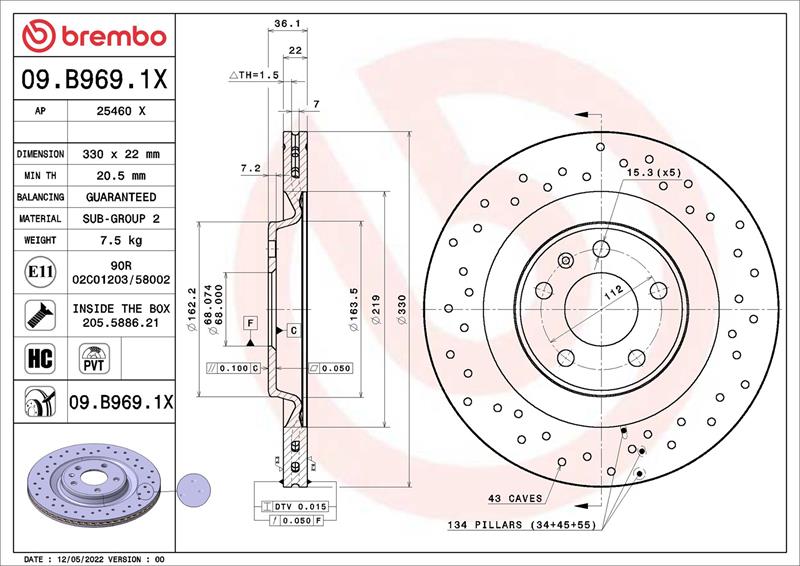 Disc de frana - BREMBO