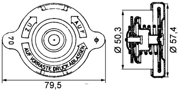 Capac radiator - MAHLE