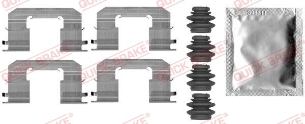 Set de accesorii plăcuțe de frână - QUICK BRAKE