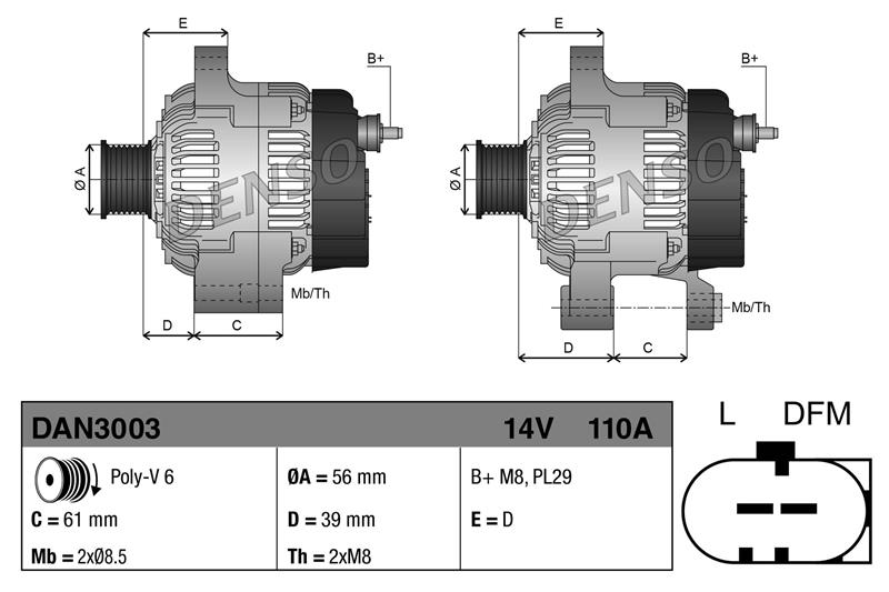 Alternator - DENSO