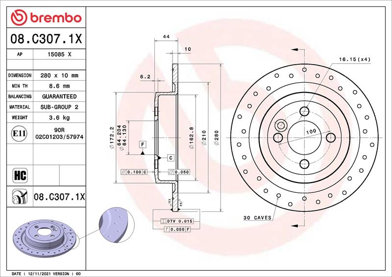 Disc de frana - BREMBO