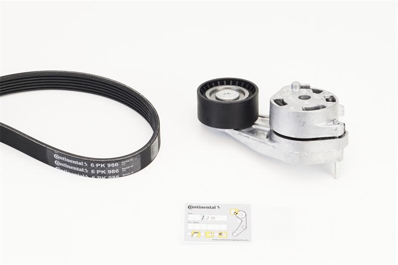 Set curea trapezoidale cu nervuri - CONTINENTAL CTAM