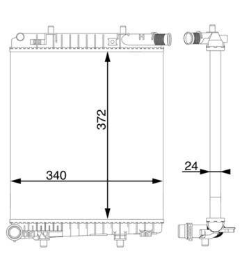 Radiator - MAHLE