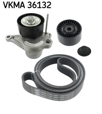 Set curea trapezoidale cu nervuri - SKF