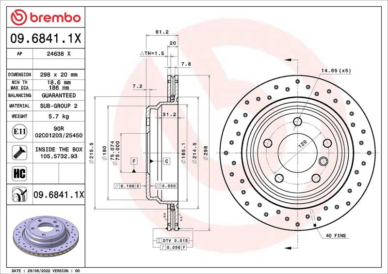 Disc de frana - BREMBO