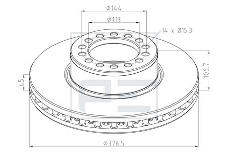 Disc de frana - PE Automotive