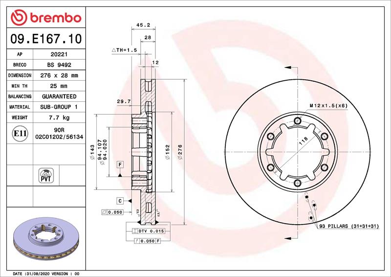 Disc de frana - BREMBO