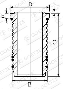 Manșon cilindric - GOETZE ENGINE