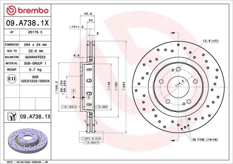 Disc de frana - BREMBO