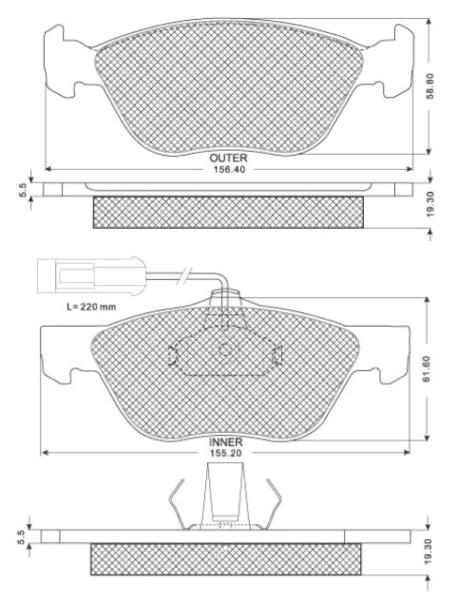 Placute de frana - STARLINE