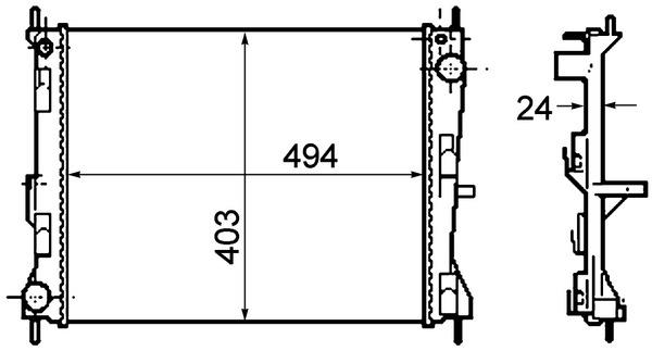 Radiator - MAHLE