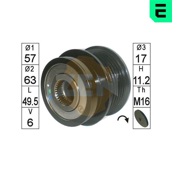 Rolie de rulare a alternatorului - ERA