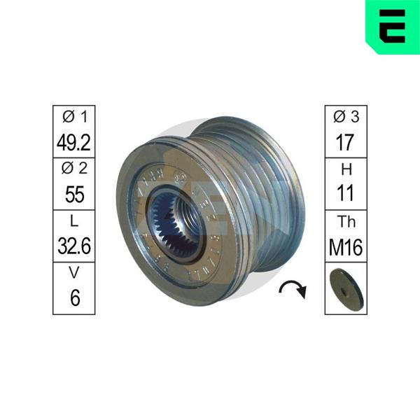Rolie de rulare a alternatorului - ERA