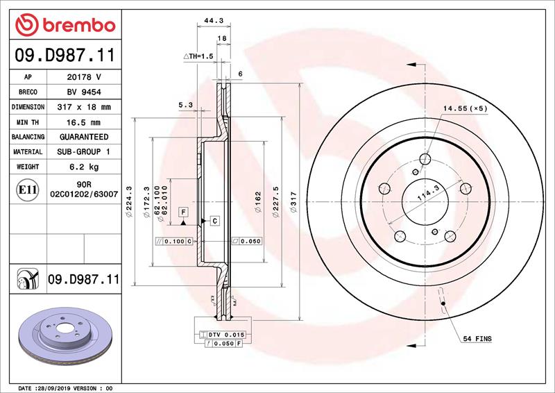 Disc de frana - BREMBO