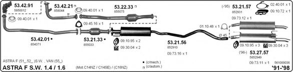 BOSCH Sensor, exhaust pressure 11654496 - BOSCH