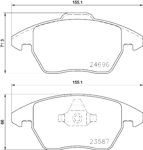 Placute de frana - BREMBO