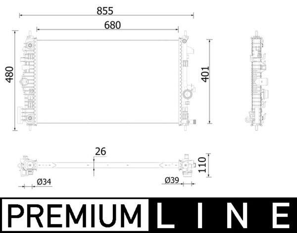 Radiator - MAHLE