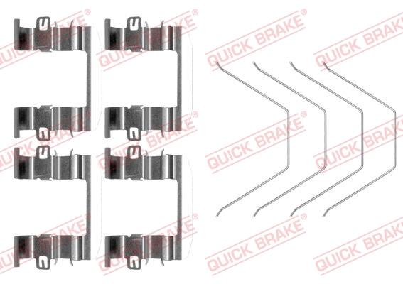 Set de accesorii plăcuțe de frână - QUICK BRAKE