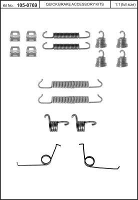 Set de accesorii pentru saboți de frână - QUICK BRAKE